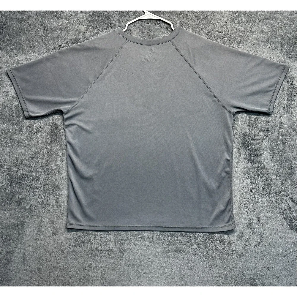Kanu Surf Swim Shirt Mens 2XL Short Sleeve Gray Performance Stretch Surf